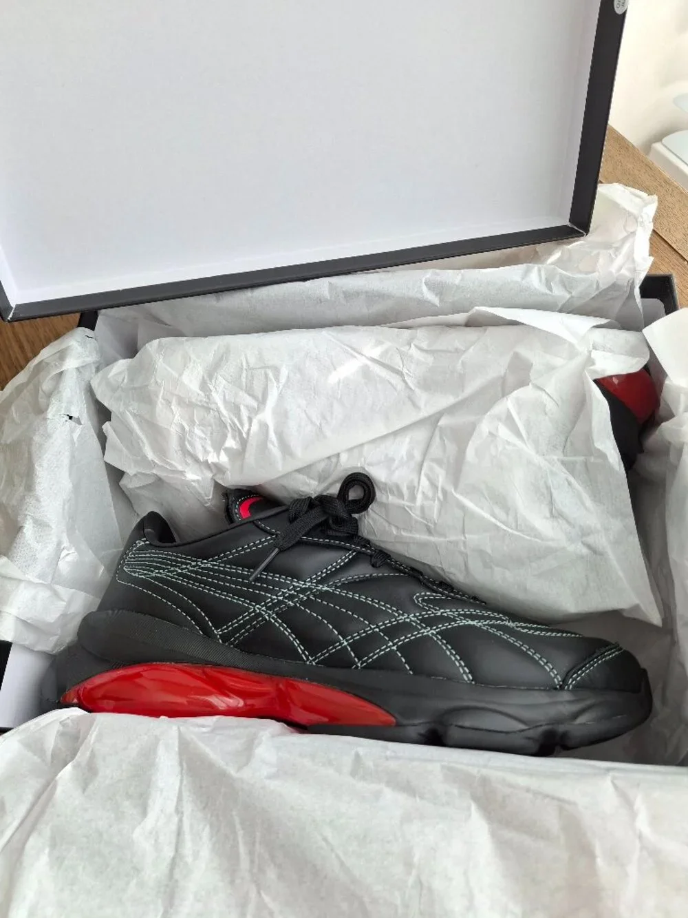 (New) Puma – Cell Dome King x Dua Lipa Sneakers (Black-Poppy Red) – Women's 8.5